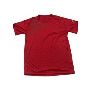 Adidas Logo FreeLift Climalite T-Shirt, Red, Small/Pequeño